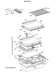 04 - Shelf Parts parts for Ge Refrigerator CTT21GATERWH from AppliancePartsPros.com