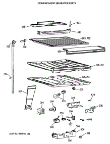 05 - Compartment Separator Parts parts for Ge Refrigerator CTX18LATERWH from AppliancePartsPros.com