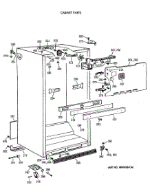 03 - Cabinet Parts parts for Ge Refrigerator CTX18CAXBRAD from AppliancePartsPros.com