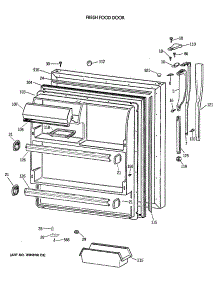 02 - Fresh Food Door parts for Ge Refrigerator CTX18KAXBRWH from AppliancePartsPros.com