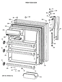 02 - Fresh Food Door parts for Ge Refrigerator CTX21BAXBRWH from AppliancePartsPros.com