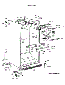 03 - Cabinet Parts parts for Ge Refrigerator CTX21BAXBRWH from AppliancePartsPros.com