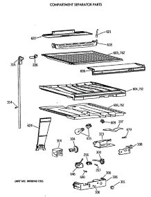 05 - Compartment Separator Parts parts for Ge Refrigerator CTX24GAXBRWW from AppliancePartsPros.com
