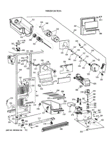 02 - Freezer Section parts for Ge Refrigerator CSX24GRXAWW from AppliancePartsPros.com