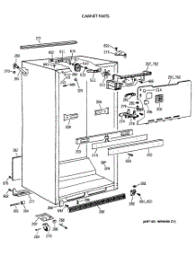 03 - Cabinet Parts parts for Ge Refrigerator CTT18GAXBRWW from AppliancePartsPros.com