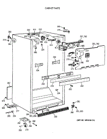 03 - Cabinet Parts parts for Ge Refrigerator CTX18EAXCRWH from AppliancePartsPros.com