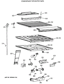 05 - Compartment Separator Parts parts for Ge Refrigerator CTX18EAXCRAD from AppliancePartsPros.com