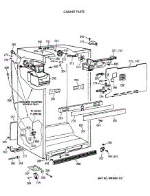 03 - Cabinet Parts parts for Ge Refrigerator CTX18CIXCRWH from AppliancePartsPros.com