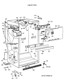 03 - Cabinet Parts parts for Ge Refrigerator CTX18GAXCRWW from AppliancePartsPros.com