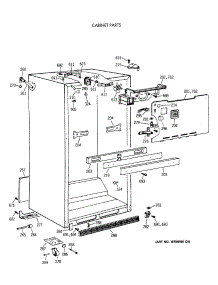 03 - Cabinet Parts parts for Ge Refrigerator CTX18KAXCRWH from AppliancePartsPros.com