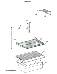 04 - Shelf Parts parts for Ge Refrigerator CTX18CIXELWH from AppliancePartsPros.com