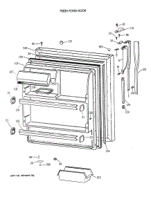 02 - Fresh Food Door parts for Ge Refrigerator CTX18GAXERWW from AppliancePartsPros.com