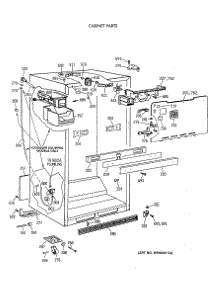03 - Cabinet Parts parts for Ge Refrigerator CTX18GIXERWW from AppliancePartsPros.com