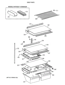 04 - Shelf Parts parts for Ge Refrigerator CTX21KAXDRAD from AppliancePartsPros.com