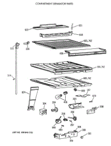 05 - Compartment Separator Parts parts for Ge Refrigerator CTX21GIXDRWW from AppliancePartsPros.com