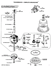 03 - Transmission - Complete Breakdown parts for Ge Washer WRW4400SALWW from AppliancePartsPros.com
