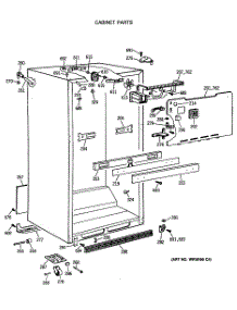 03 - Cabinet Parts parts for Ge Refrigerator MTX18BASVRWH from AppliancePartsPros.com
