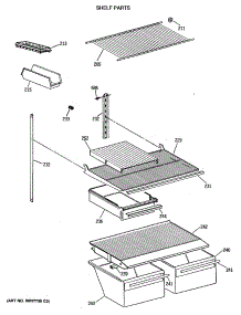 04 - Shelf Parts parts for Ge Refrigerator MTX18EASVRAD from AppliancePartsPros.com