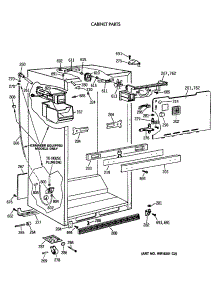 03 - Cabinet Parts parts for Ge Refrigerator MTX24GISLRWH from AppliancePartsPros.com