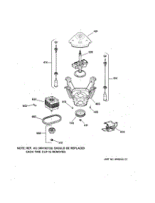 04 - Suspension, Pump & Drive Components parts for Ge Washer WJSR2080T5WB from AppliancePartsPros.com