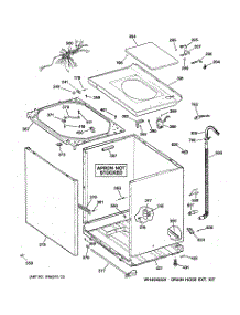 02 - Cabinet, Cover & Front Panel parts for Ge Washer WCCB2050T8WC from AppliancePartsPros.com