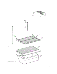 04 - Shelf Parts parts for Ge Refrigerator CTX18CIXRRWW from AppliancePartsPros.com