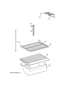 04 - Shelf Parts parts for Ge Refrigerator CTX18CIZBRWW from AppliancePartsPros.com