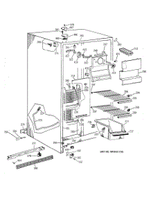 02 - Freezer Section parts for Ge Refrigerator CSX22GAZAWW from AppliancePartsPros.com