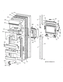 02 - Fresh Food Door parts for Ge Refrigerator CSK27PFZAWW from AppliancePartsPros.com