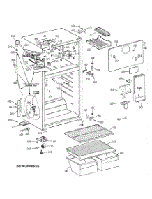 02 - Cabinet parts for Ge Refrigerator CTX14CIZCLWH from AppliancePartsPros.com
