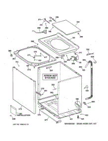 02 - Cabinet, Cover & Front Panel parts for Ge Washer VKXR4100T6WW from AppliancePartsPros.com