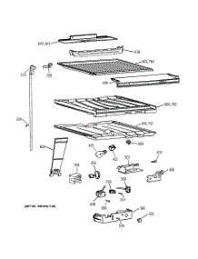 05 - Compartment Separator Parts parts for Ge Refrigerator CTX18CAZCRAA from AppliancePartsPros.com