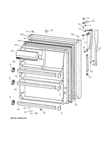 02 - Fresh Food Door parts for Ge Refrigerator CTX21BIXSRWW from AppliancePartsPros.com
