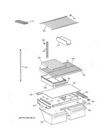 04 - Shelf Parts parts for Ge Refrigerator CTX21BABBRWW from AppliancePartsPros.com