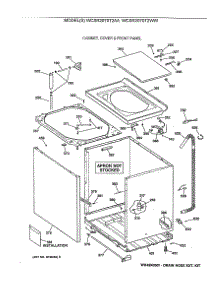 02 - Cabinet, Cover & Front Panel parts for Ge Washer WCSR2070T2WW from AppliancePartsPros.com