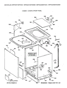 02 - Cabinet, Cover & Front Panel parts for Ge Washer WPSQ3120T2AA from AppliancePartsPros.com