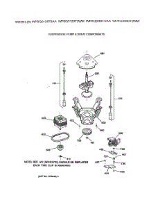 04 - Suspension, Pump & Drive Components parts for Ge Washer WPSQ3120T2WW from AppliancePartsPros.com
