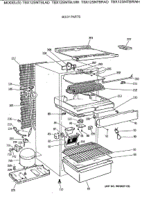 02 - Body Parts parts for Ge Refrigerator TBX12SNTBRAD from AppliancePartsPros.com