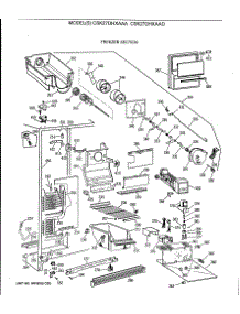 03 - Freezer Section parts for Ge Refrigerator CSK27DHXAAD from AppliancePartsPros.com