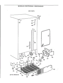 06 - Unit Parts parts for Ge Refrigerator CSK27DHXAAD from AppliancePartsPros.com