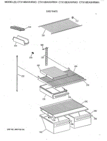 04 - Shelf Parts parts for Ge Refrigerator CTX18EAXHRWH from AppliancePartsPros.com