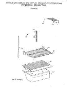 04 - Shelf Parts parts for Ge Refrigerator CTX18CIXFRWW from AppliancePartsPros.com