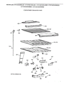 05 - Compartment Separator Parts parts for Ge Refrigerator CTX18CIXHRWW from AppliancePartsPros.com