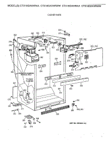 03 - Cabinet Parts parts for Ge Refrigerator CTX18GAXHRAA from AppliancePartsPros.com