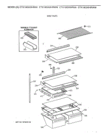 04 - Shelf Parts parts for Ge Refrigerator CTX18GIXHRAA from AppliancePartsPros.com