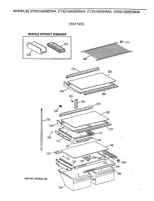 04 - Shelf Parts parts for Ge Refrigerator CTX21GIXERAA from AppliancePartsPros.com
