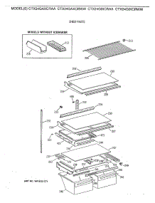04 - Shelf Parts parts for Ge Refrigerator CTX24GAXCRAA from AppliancePartsPros.com