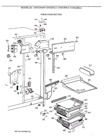 03 - Fresh Food Section parts for Ge Refrigerator CSX22DLC from AppliancePartsPros.com