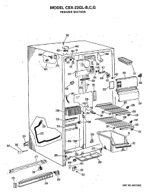 02 - Freezer Section parts for Ge Refrigerator CSX22GLG from AppliancePartsPros.com