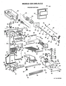 02 - Freezer Section parts for Ge Refrigerator CSX24DLG from AppliancePartsPros.com